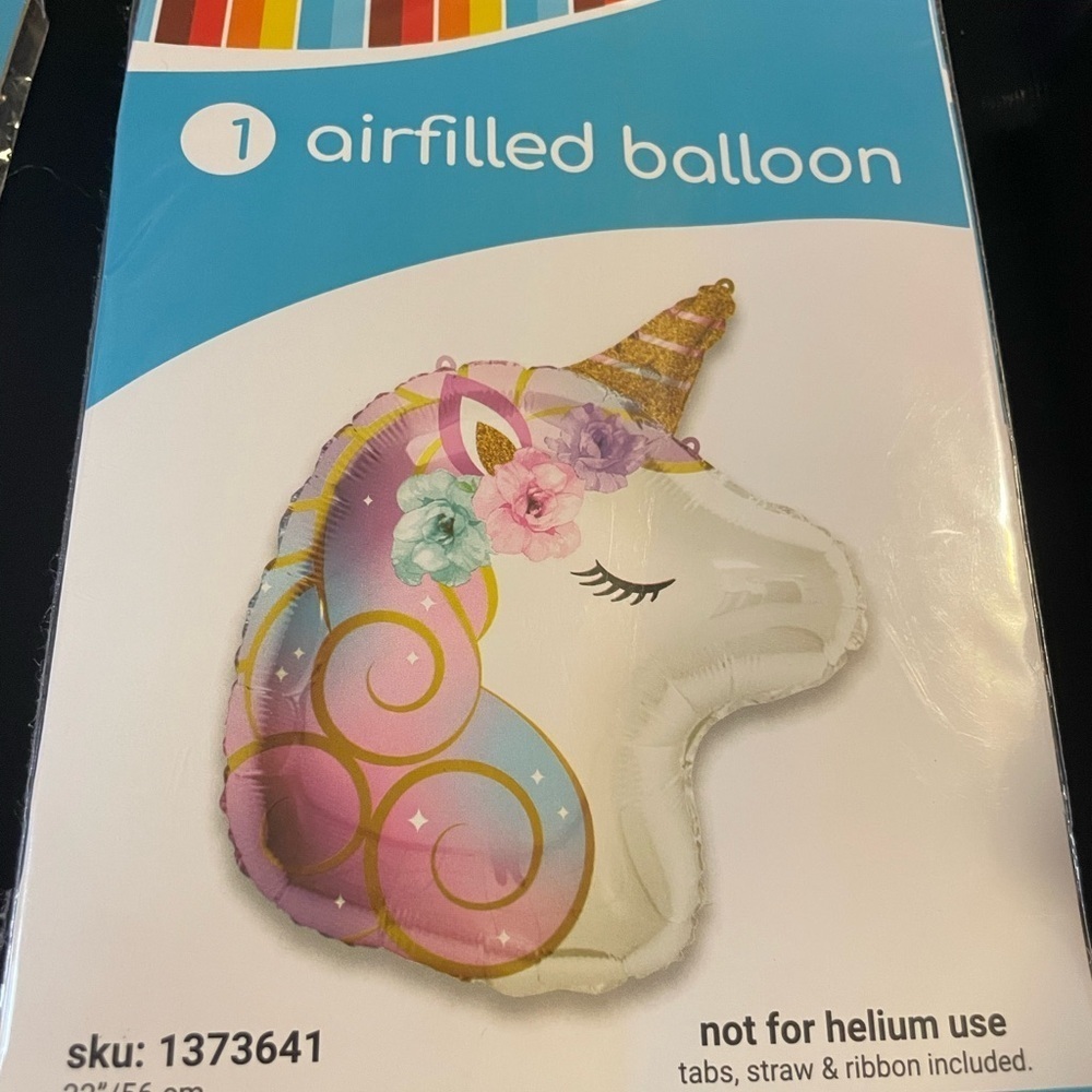 Unicorn Balloon Party Kit with Honeycomb Decor - Picture 4 of 5